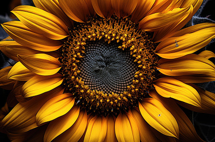 Close up of sunflowers in full bloom, a Photo by Iftikhar Alam