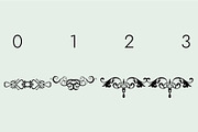 Flourishes Dividers &Swirls Dingbats, a Symbol Font by Minimalartstudio (Thumbnail 7 of 9)