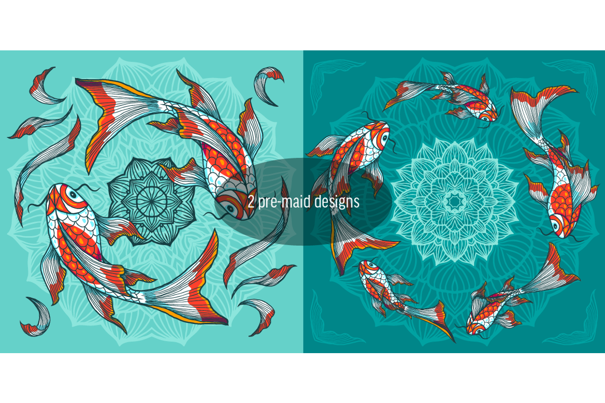 Koi fish set, an Object Graphic by zmeizza (Photo 3 of 5)