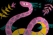 Jungle Spirit Clip Art Set, an Animal Illustration by Lilla Bölecz (Thumbnail 3 of 5)