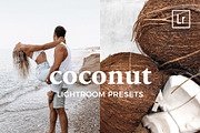 4 Lightroom Presets COCONUT, an Action Add-On by Graace Studio (Thumbnail 1 of 8)