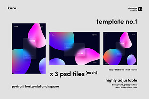 Glass Morphism Template