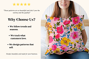 Colorful Floral Seamless Patterns, a Pattern Graphic by Ninterints (Thumbnail 6 of 12)