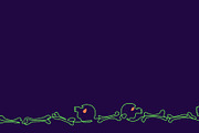 Halloween Skeleton Border with Scary, a Seasonal Illustration by Valenty (Thumbnail 2 of 3)