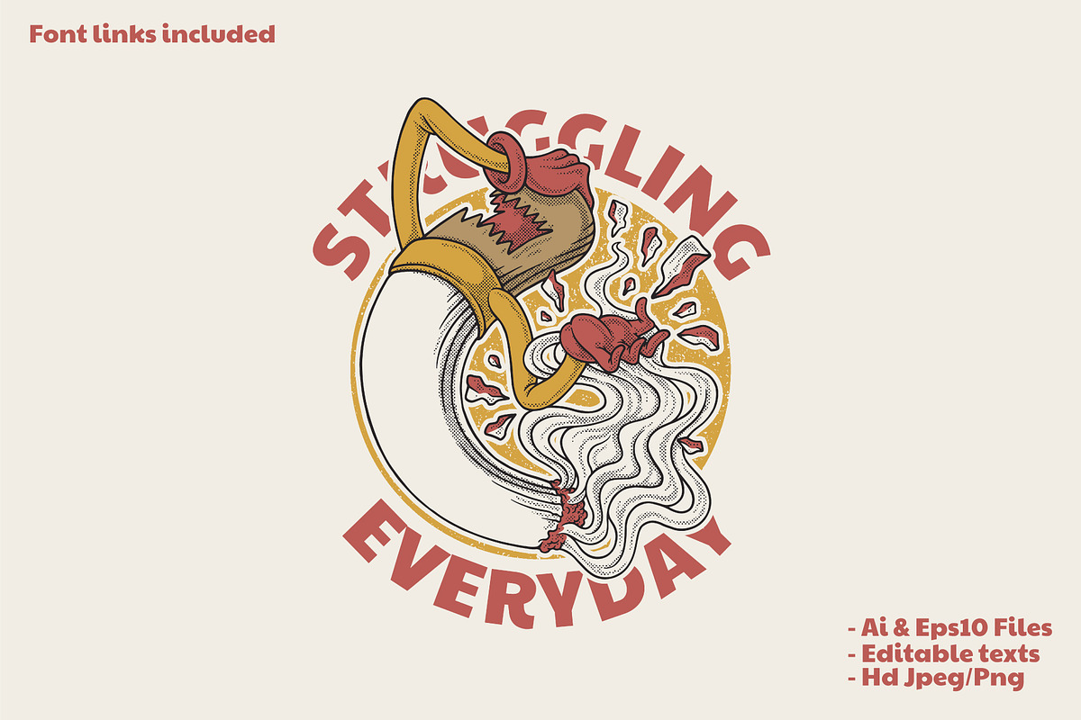 Depressed cigarette mascot, a Branding & Logo Template by Judsart