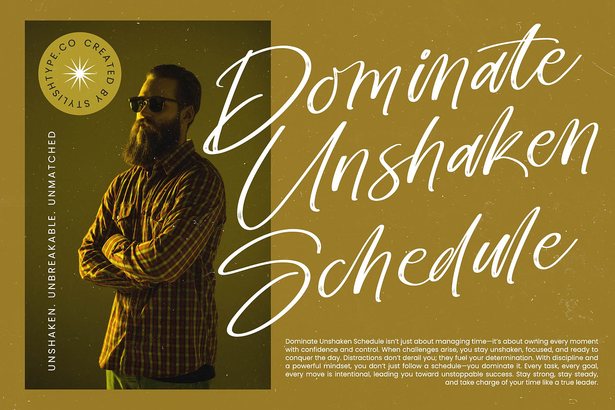 Chaydio Smith Bold Handwritten Font, a Script Font by stylishtype.co (Photo 17 of 20)