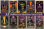 Funny Halloween Skeleton Tarot Card, an Illustration by Dream Creation (Thumbnail 1 of 4)