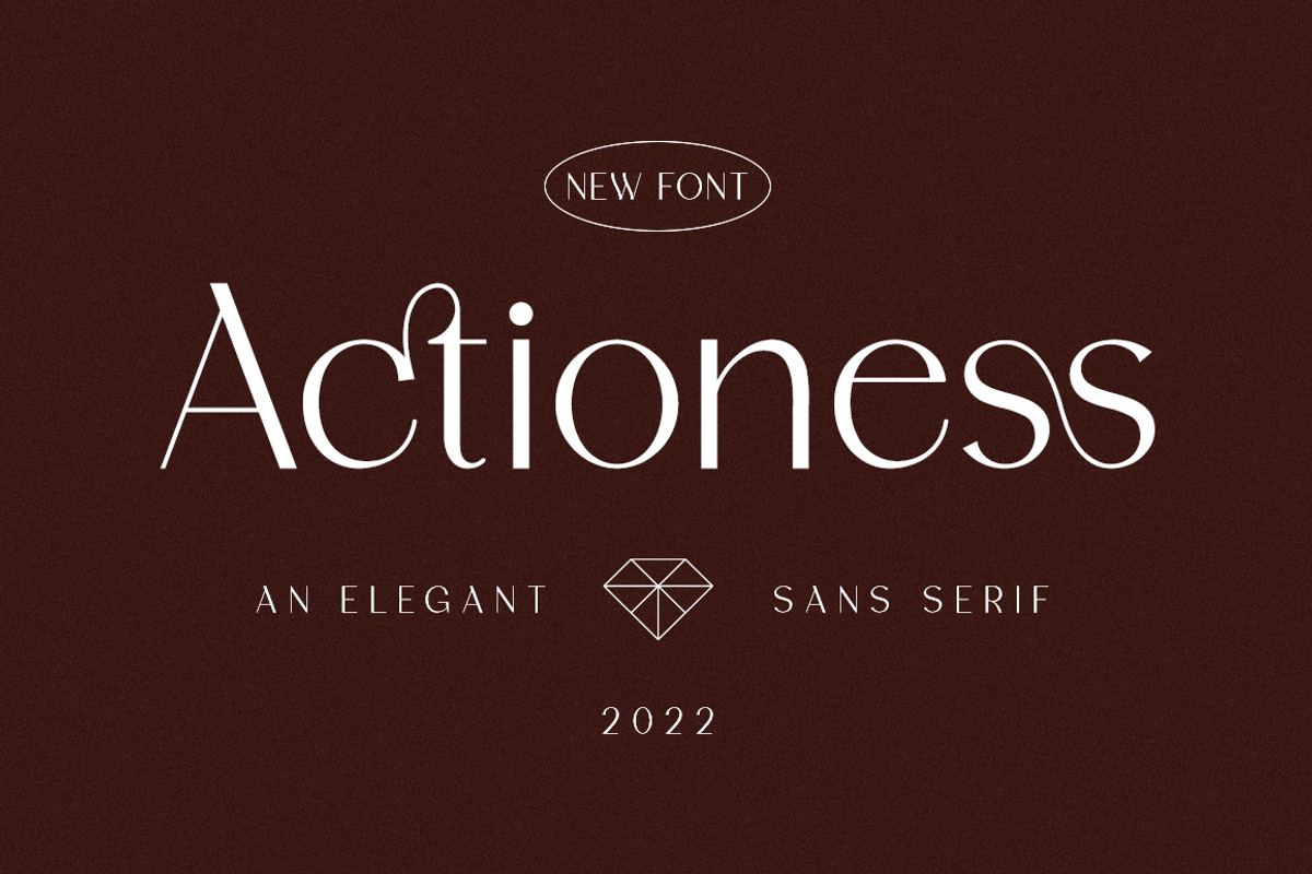 Actioness - Business Font, a Sans Serif Font by RockboyStd (Photo 1 of 12)