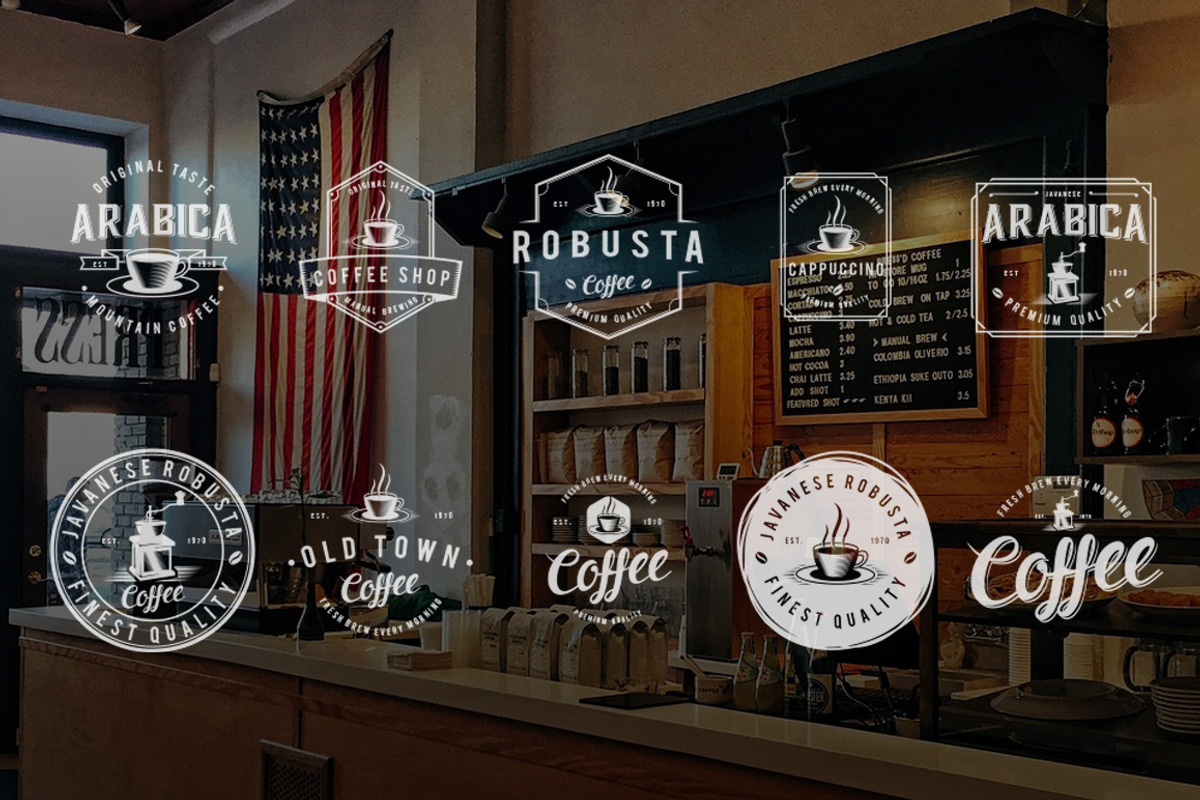 10 Vintage Coffee Logo Badges, a Branding & Logo Template by dreamwaves (Photo 2 of 3)