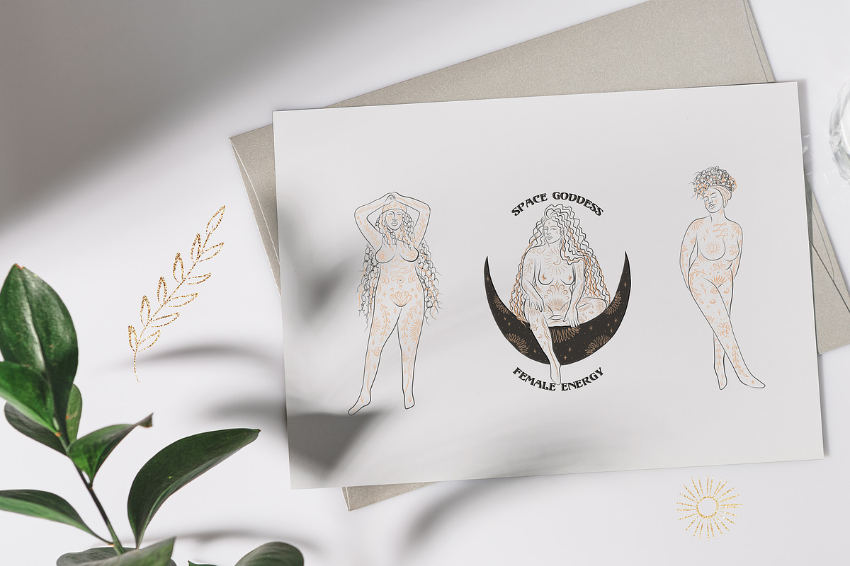 Space Goddesses. The birth of energy, an Illustration by Chikovnaya (Photo 4 of 15)
