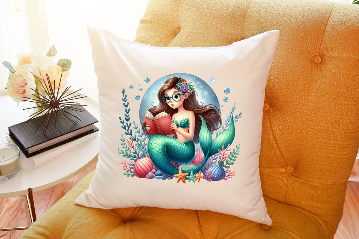 Undersea Reading Clipart, an Illustration by Sublimation Artist (Photo 6 of 6)