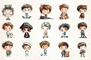 Just Boys Clipart Bundle, an Illustration by DreamCafeArt (Thumbnail 4 of 8)