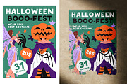 Halloween people set, banner, poster, a Person Illustration by PaperTrident (Thumbnail 13 of 14)