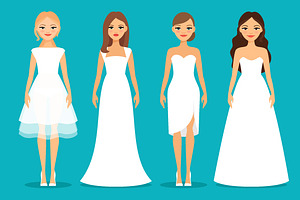 Women In Wedding Dresses