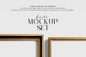 2:3 Metallic Frame Mockup Set 02