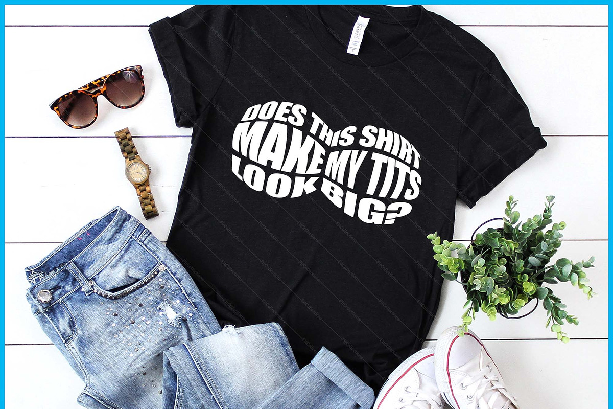 Does This Shirt Look Big SVG PNG, a Graphic by Creativeusart (Photo 1 of 4)