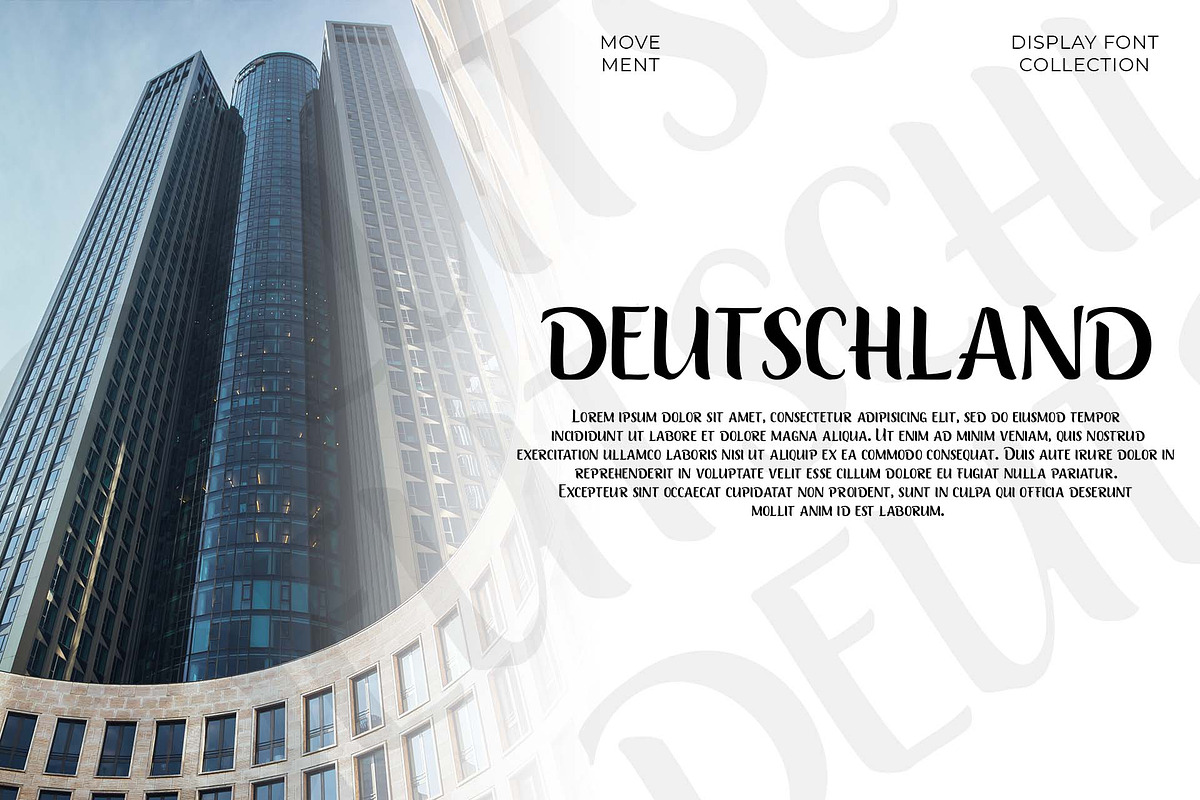 Movement - A Sans Serif Typeface, a Sans Serif Font by Doehantz Studio (Photo 2 of 8)