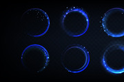 Glowing blue neon rings with magical, an Object Illustration by art PVP - market (Thumbnail 3 of 3)
