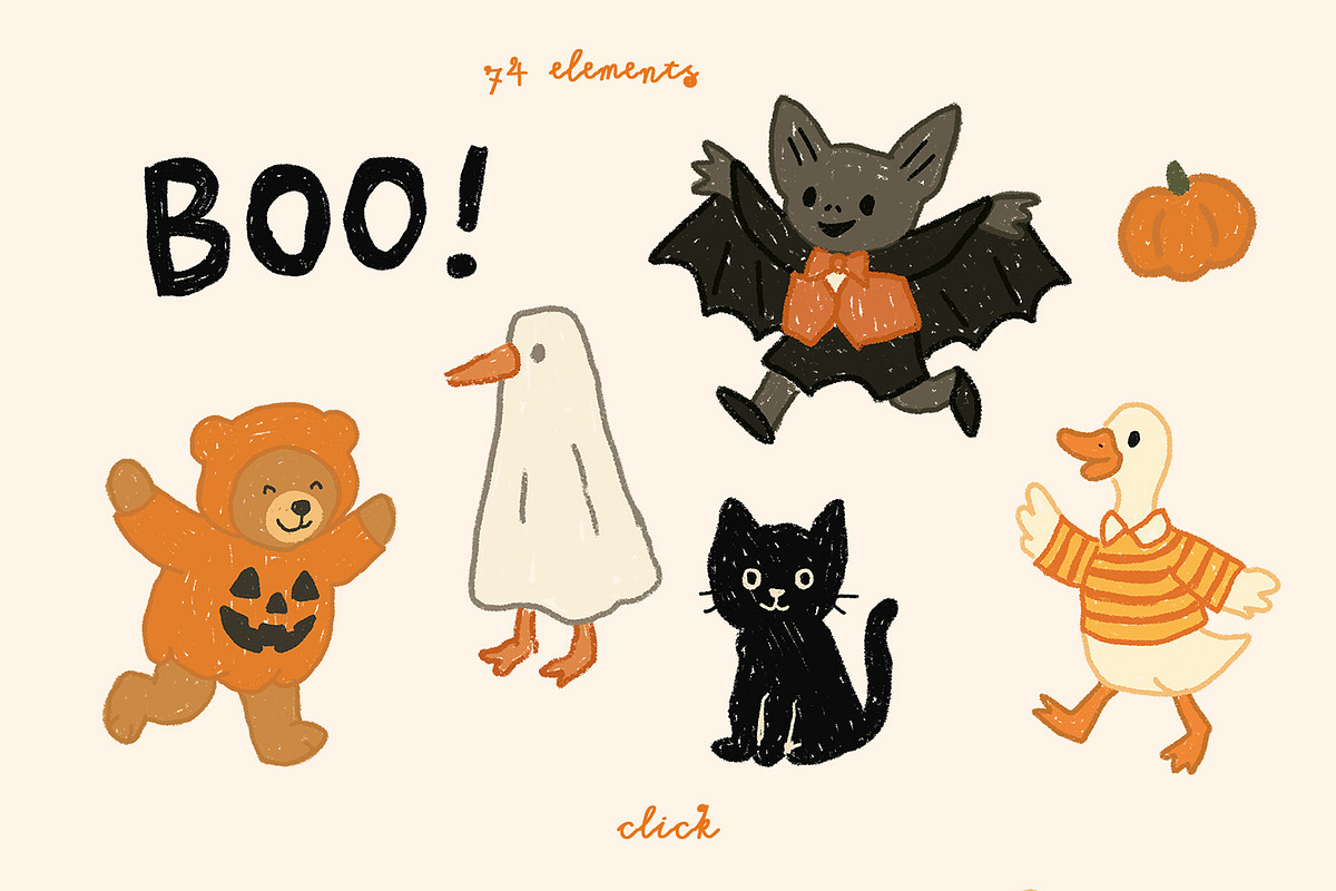 Whimsical Halloween Collection, a Pattern Graphic by AyaLormus (Photo 6 of 10)