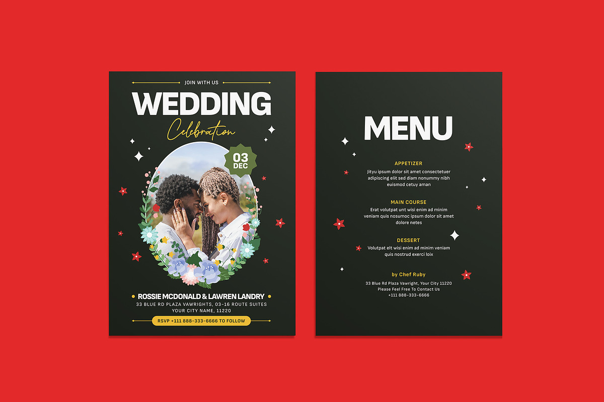 Hilmeraty Wedding Invitation, an Invitation Template by iDoodle Studio (Photo 1 of 4)