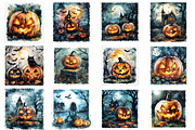 Halloween Postage Stamp Sublimation, an Illustration by SinaCreation (Thumbnail 2 of 5)