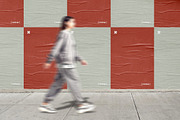 Paper Posters Wall Mockup, an Advertising Mockup by Design Squad (Thumbnail 2 of 4)