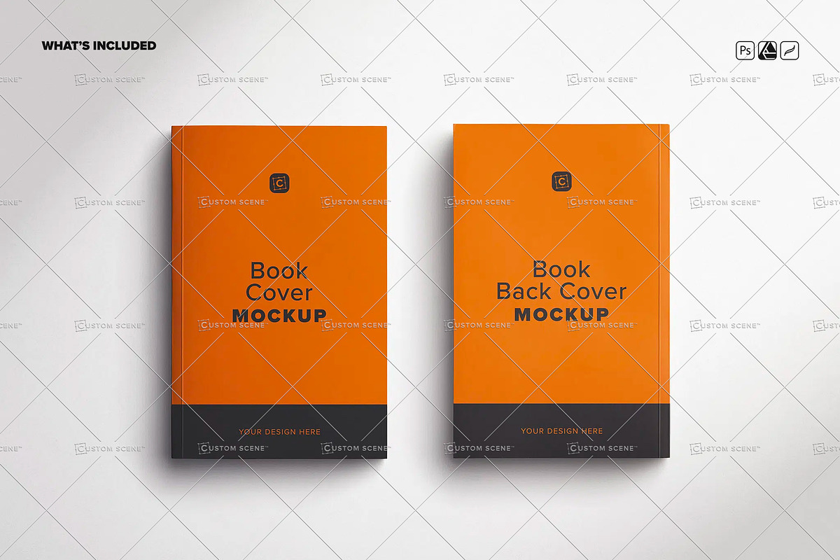 Books Front and Back Paperback, a Books & Magazine Mockup by Custom Scene (Photo 8 of 8)