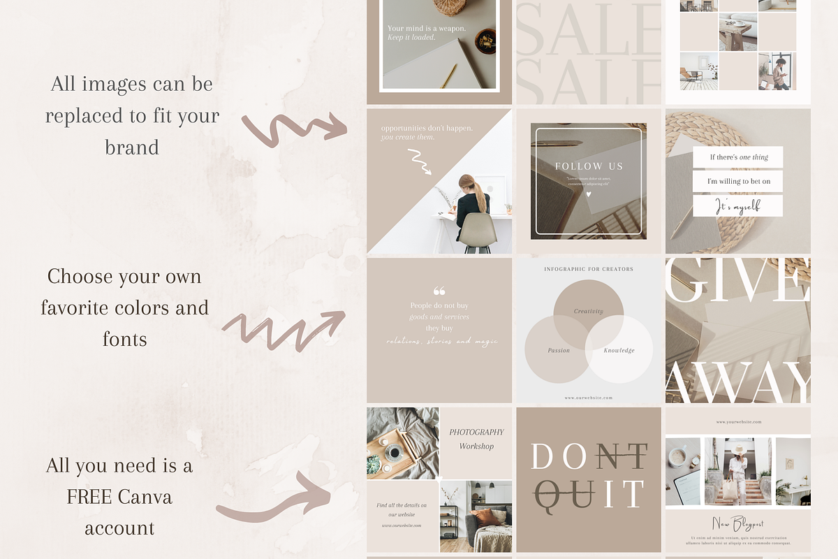 25 Instagram Post Templates, a Social Media Template by Tegefeldt Design (Photo 6 of 6)