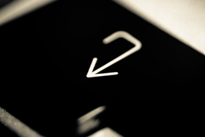 Macbook Pro Return Key Close up