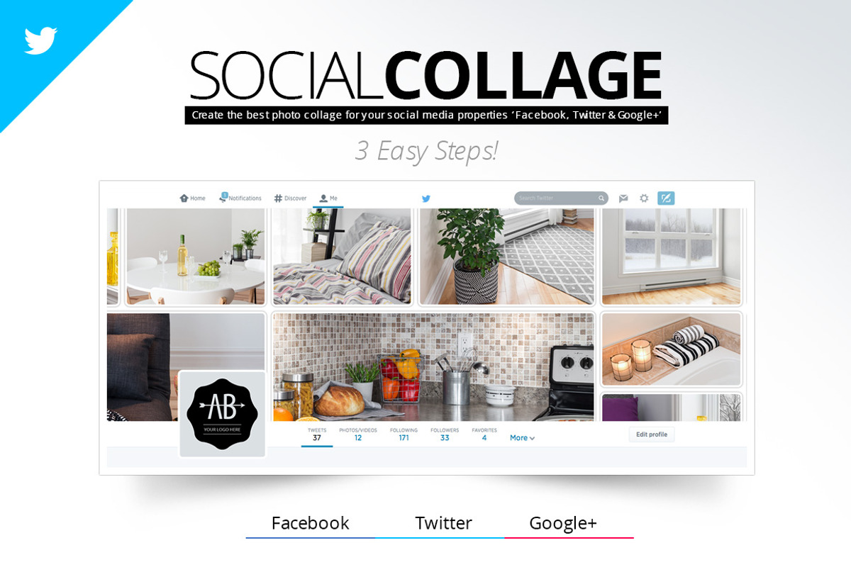 Social Collage | Profile & Cover, a Templates & Theme by Pixel Strawberry (Photo 3 of 4)