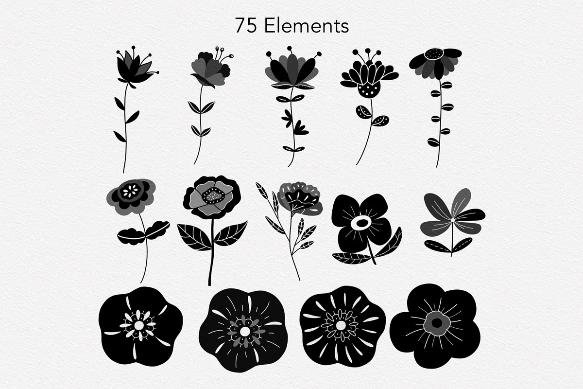 Lovely Floral Doodles, a Brush Add-On by Sense Library (Photo 8 of 30)