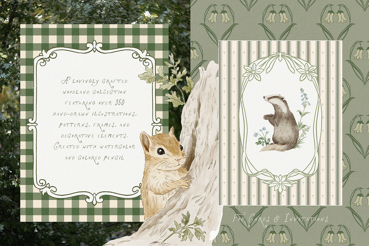 Bramblewood Tales Woodland Clipart, a Decorative Illustration by Muse Artist (Photo 25 of 29)
