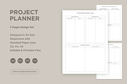 Project Planner Pages Set V-13, a Stationery Template by shahsoft (Thumbnail 1 of 3)