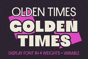 Olden Times Golden Times - Font