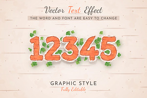 Sticker Carrot Editable Text Effect