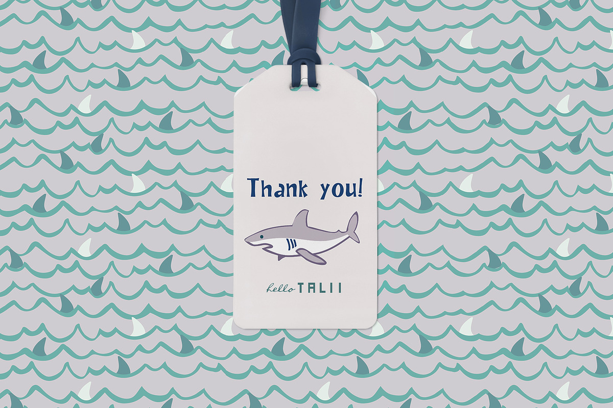 SHARK ATTACK VECTOR BUNDLE, an Illustration by Hello Talii (Photo 9 of 9)