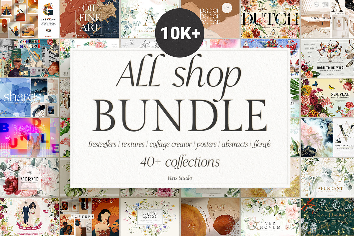 WHOLE SHOP BUNDLE BESTSELLERS 10K+, a Decorative Illustration by Veris Studio (Photo 1 of 42)
