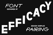 Efficacy Font Pairing + BONUS Logos, a Sans Serif Font by Design Surplus (Thumbnail 8 of 8)