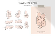 Pregnant & Maternity Woman, a Person Illustration by ms Julia Nova (Thumbnail 3 of 9)