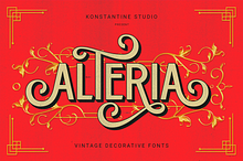 Alteria - Vintage Ornamental Fonts