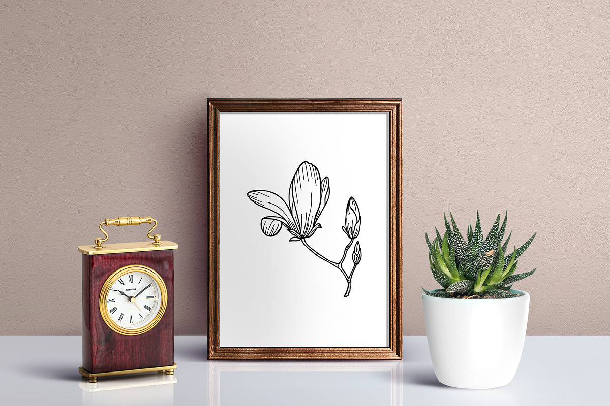 Magnolia SVG, an Object Graphic by mArtstore (Photo 5 of 6)