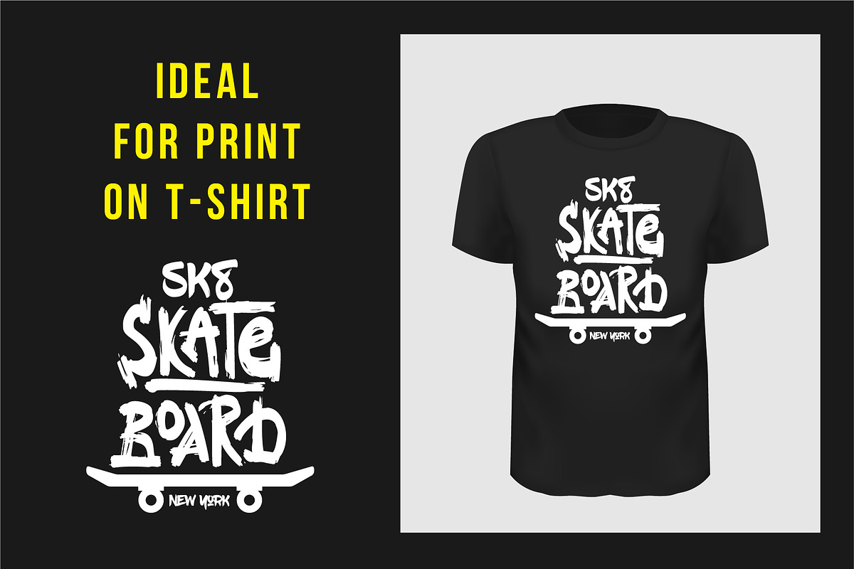 Skateboarding  t-shirt design, an Object Graphic by Kseniia Kuznetsova (Photo 4 of 5)