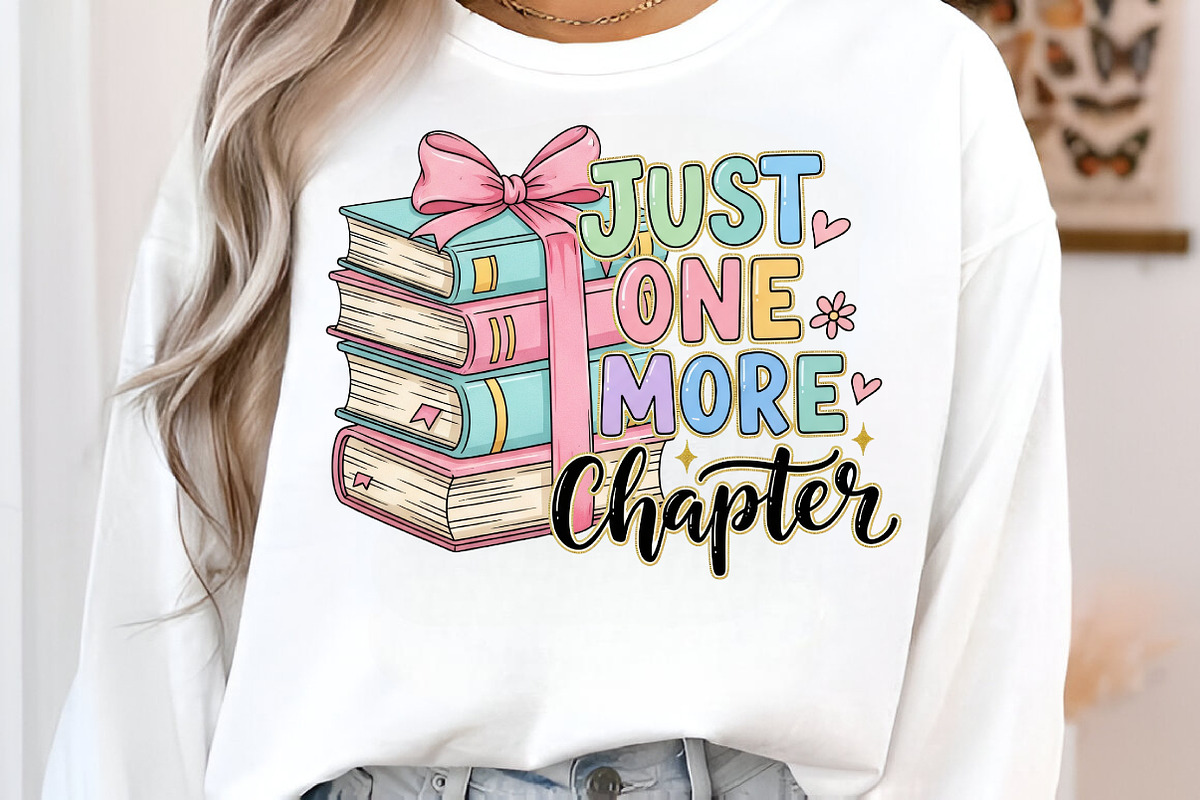 Just One More Chapter PNG Sublimatio, an Illustration by Libby Wishes (Photo 2 of 6)