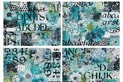 Aquamarine Abstract Textures, a Texture Graphic by Polka Dot Pixels (Thumbnail 3 of 5)