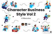 Character Business Style Vol 2, an Object Graphic by SLAB! Design (Thumbnail 1 of 3)