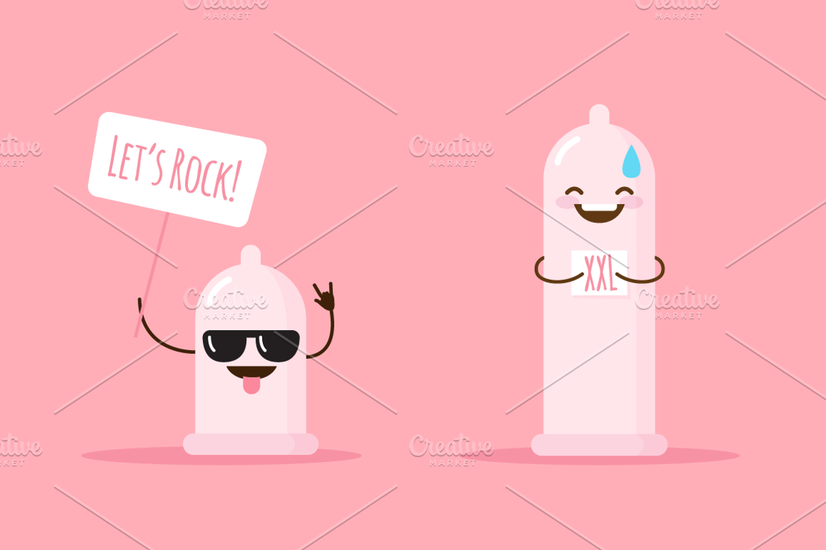Cute and Funny Condom Emoticons, an Emoji Icon by Trapezoid (Photo 5 of 5)