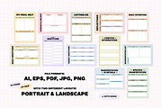 Gratitude & Manifestation Planners, a Stationery Template by Artflorara (Thumbnail 3 of 10)