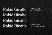 Armoire: Art Deco font family, a Sans Serif Font by Justin Penner (Thumbnail 5 of 8)