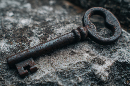 Close-Up of Old Metal Key, a Wallpaper Photo by Virgo Studio