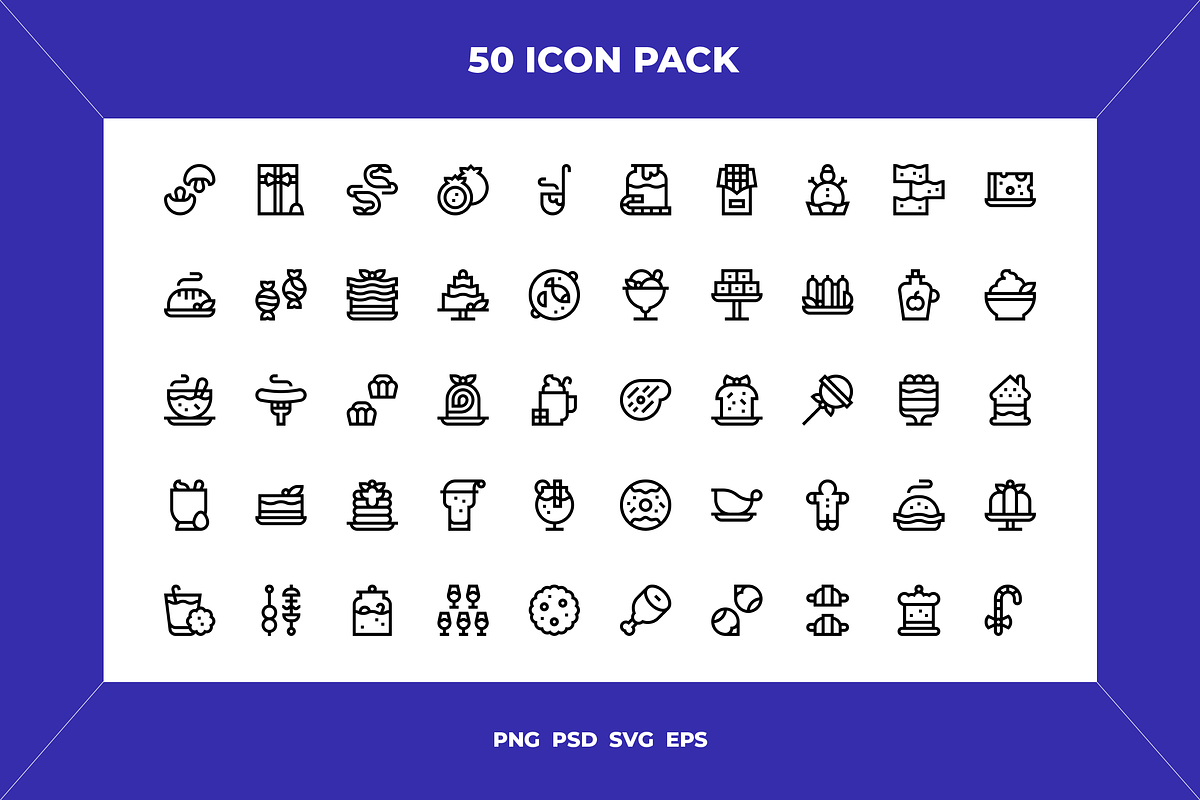Christmas food and drinks icons, an Icon by Wencory (Photo 1 of 2)